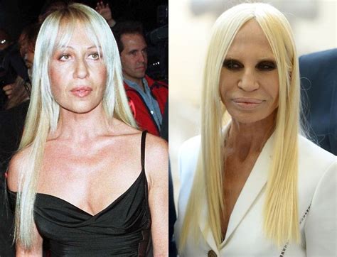 donatella versace look|donatella versace without plastic surgery.